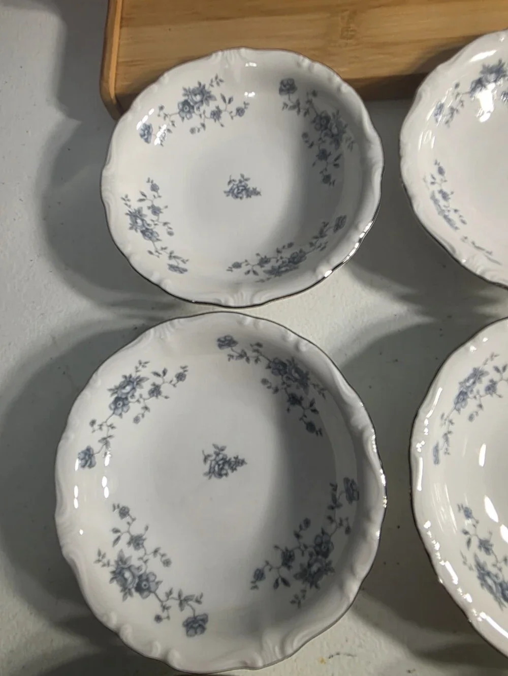 Johann Haviland Blue Garland Bavaria Germany Porcelian 5
